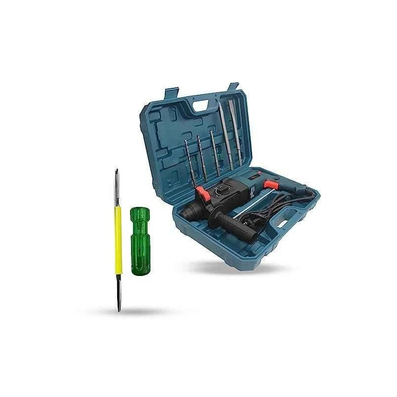 Hillgrove HGCM1216 1200W Hammer Impact Drill Machine with 5 SDS Plus Bits & 2-in-1 Screwdriver image-4