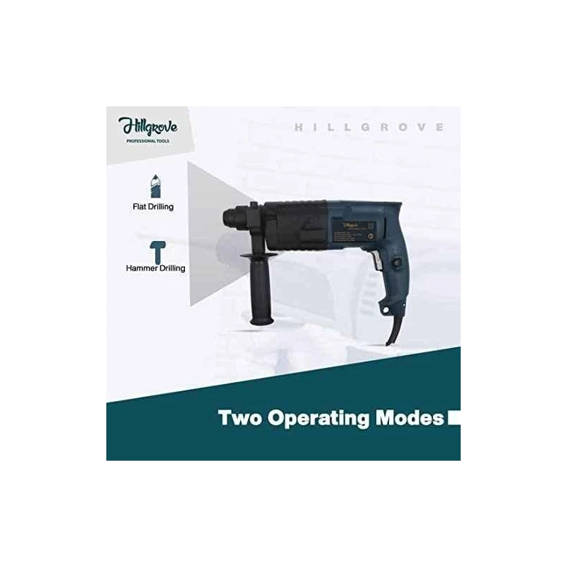 Hillgrove HGCM1196 750W Hammer Impact Drill Machine with 3 Bits & 8-Piece Double Open End Wrench Set image-5