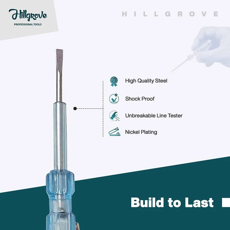 Hillgrove HGCM205M1 90–1000VAC Non-Contact Voltage Detector with Continuity & Line Tester image-6