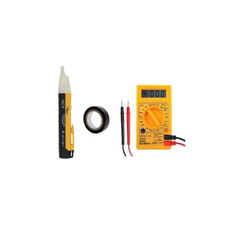 Hillgrove HGCM438M1 Non-Contact Voltage Tester with Digital Multimeter & Electrical Tape image-3