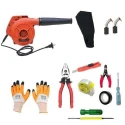 Hillgrove HGCM256M1 800W Suction Dust Cleaner Air Blower with 7-Piece Hand Tool Kits Carbon Brushes & Gloves image-1