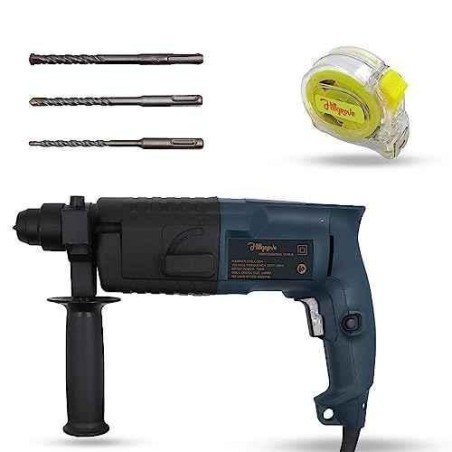 Hillgrove HGCM1186 750W Hammer Impact Drill Machine with 3 Bits & Measuring Tape image-5