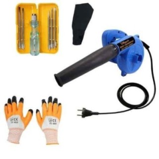 Hillgrove HGCM348M1 800W Suction Dust Cleaner Air Blower with 5-in-1 Screwdriver Kits & Gloves image-4