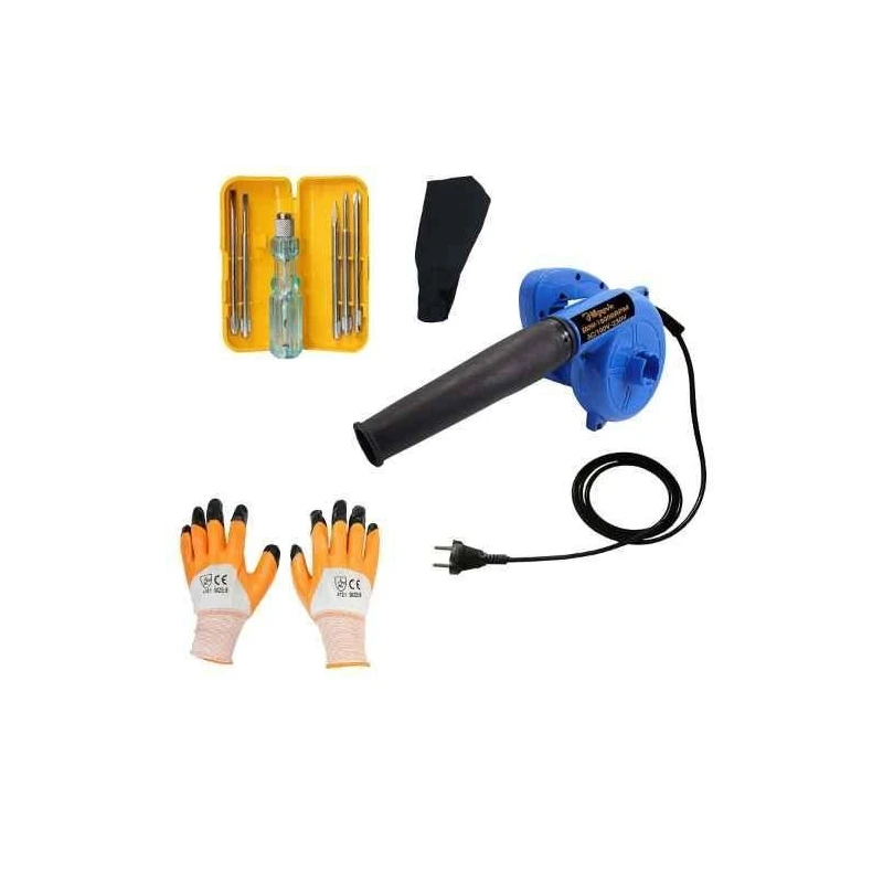 Hillgrove HGCM348M1 800W Suction Dust Cleaner Air Blower with 5-in-1 Screwdriver Kits & Gloves image-4