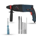 Hillgrove HGCM1219 1200W Hammer Impact Drill Machine with 5 SDS Plus Bits & Line Tester image-5