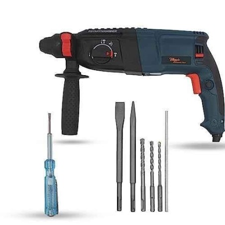 Hillgrove HGCM1219 1200W Hammer Impact Drill Machine with 5 SDS Plus Bits & Line Tester image-5
