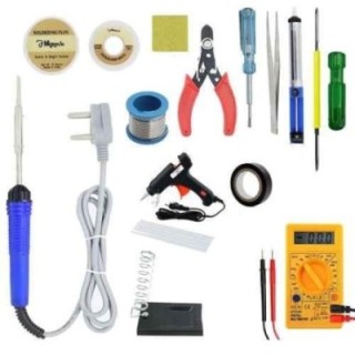 Hillgrove HGFC002 15-Piece 25W Flat Tip Soldering Iron Machine Tool Kits image-3