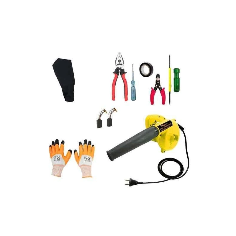 Hillgrove HGCM261M2 800W Suction Dust Cleaner Air Blower with 5 Hand Tools Carbon Brushes & Gloves image-1