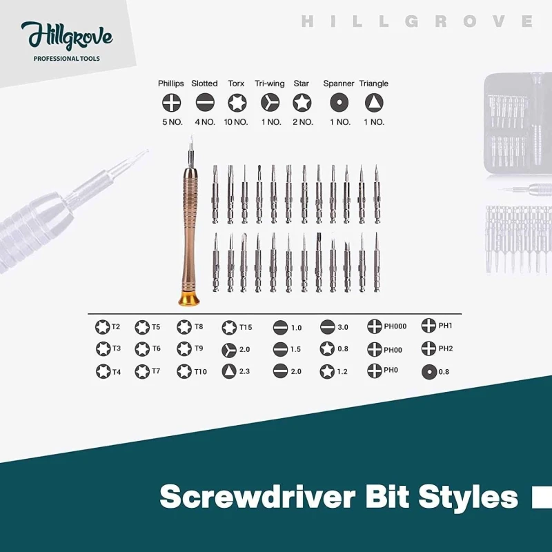 Hillgrove HGCM353M1 800W Suction Dust Cleaner Air Blower with 25-in-1 Screwdriver & Carbon Brushes image-4