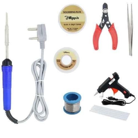 Hillgrove HGFC005 8-Piece 25W Flat Tip Soldering Iron Machine Tool Kits image-6