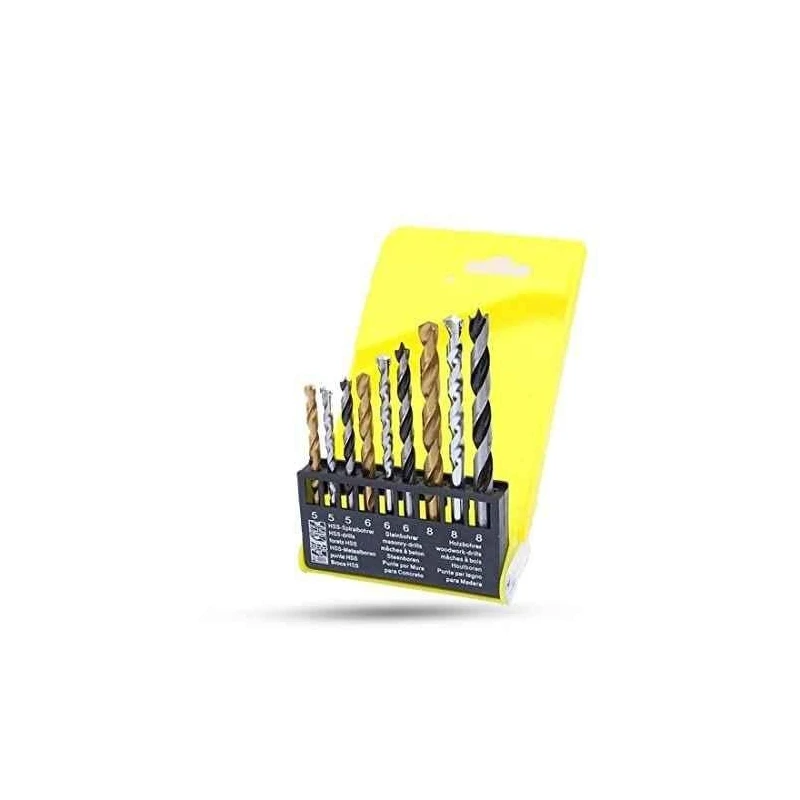Hillgrove HGCM1004 9-Piece Steel Combination Metric Drill Bit Set image-2