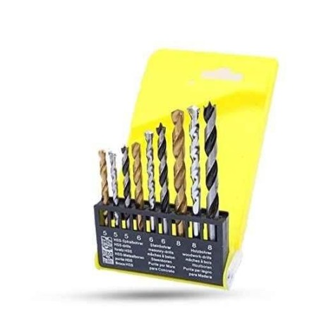 Hillgrove HGCM1004 9-Piece Steel Combination Metric Drill Bit Set image-2