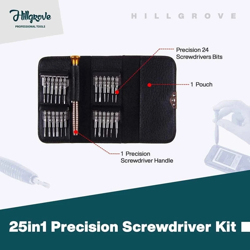 Hillgrove HGCM350M1 800W Suction Dust Cleaner Air Blower with 25-in-1 & 5-in-1 Combination Screwdrivers image-5