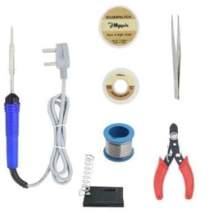 Hillgrove HGFC003 7-Piece 25W Flat Tip Soldering Iron Machine Tool Kits image-5