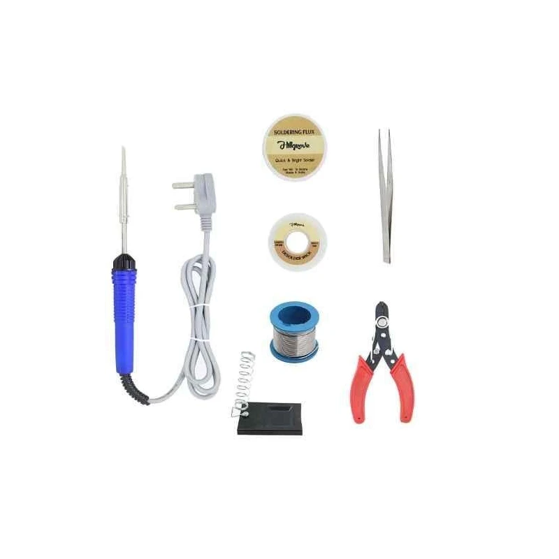 Hillgrove HGFC003 7-Piece 25W Flat Tip Soldering Iron Machine Tool Kits image-5