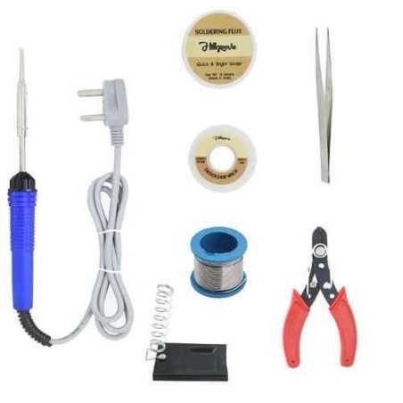 Hillgrove HGFC003 7-Piece 25W Flat Tip Soldering Iron Machine Tool Kits image-5