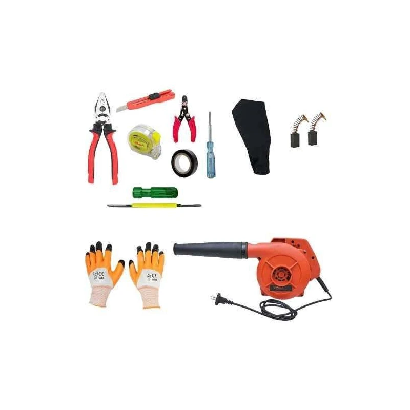 Hillgrove HGCM257M2 800W Suction Dust Cleaner Air Blower with 7 Hand Tools Carbon Brushes & Gloves image-5