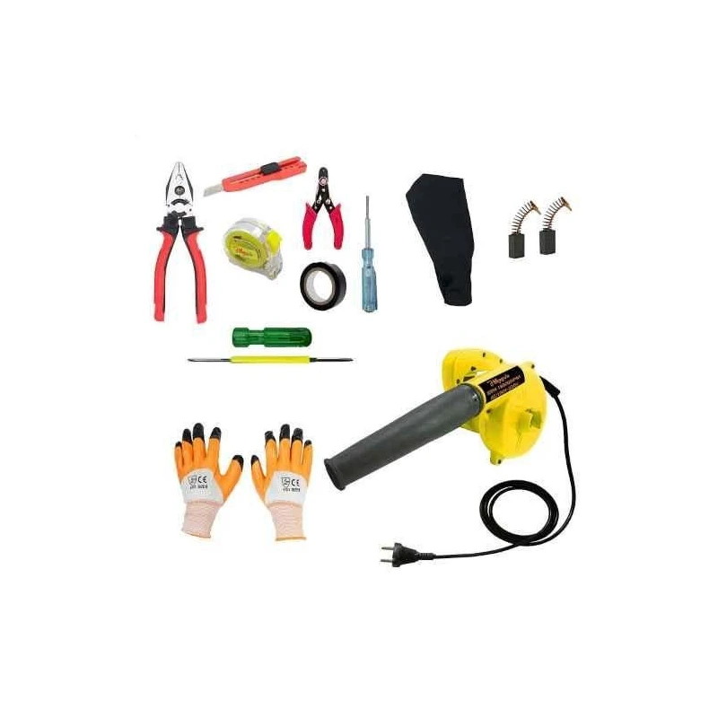 Hillgrove HGCM255M2 800W Suction Dust Cleaner Air Blower with 7 Hand Tools Carbon Brushes & Gloves image-2
