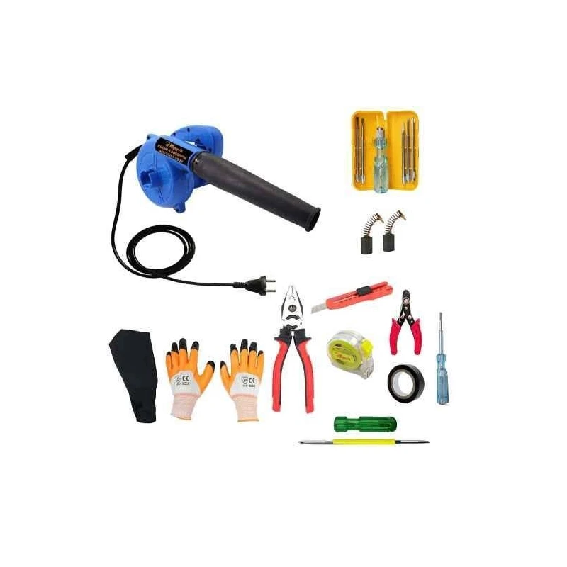 Hillgrove HGCM347M1 800W Suction Dust Cleaner Air Blower with 7-Piece Hand Tool Kits & 5-in-1 Screwdriver image-2