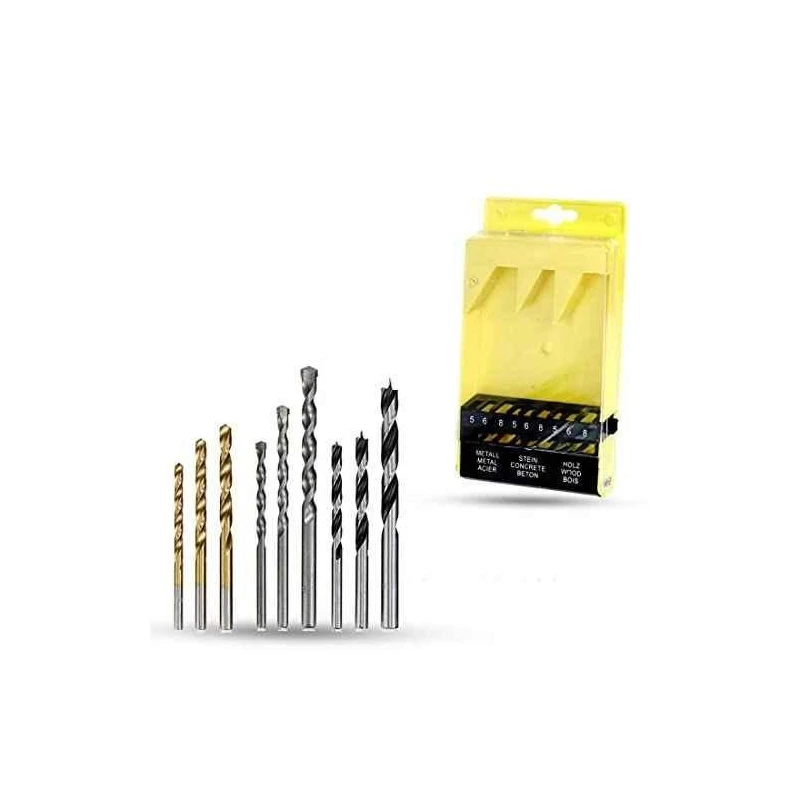 Hillgrove HGCM1005 9-Piece Steel Combination Metric Drill Bit Set image-3