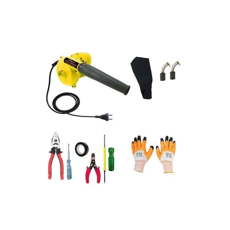 Hillgrove HGCM260M1 800W Suction Dust Cleaner Air Blower with 5 Hand Tools Carbon Brushes & Gloves image-3