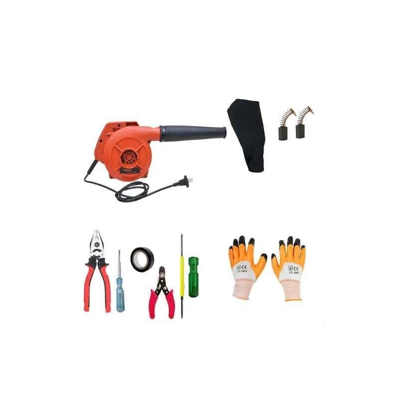 Hillgrove HGCM262M1 800W Suction Dust Cleaner Air Blower with 5 Hand Tools Carbon Brushes & Gloves image-1