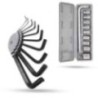 Hillgrove HGCM994 10-Piece Hex Allen Key & 10-in-1 Socket Set