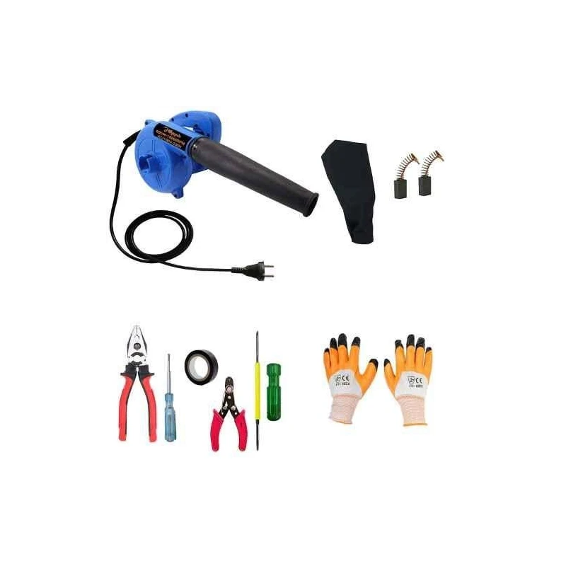 Hillgrove HGCM258M1 800W Suction Dust Cleaner Air Blower with 5 Hand Tools Carbon Brushes & Gloves image-5