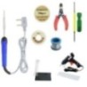 Hillgrove HGFC002 9-Piece 25W Flat Tip Soldering Iron Machine Tool Kits