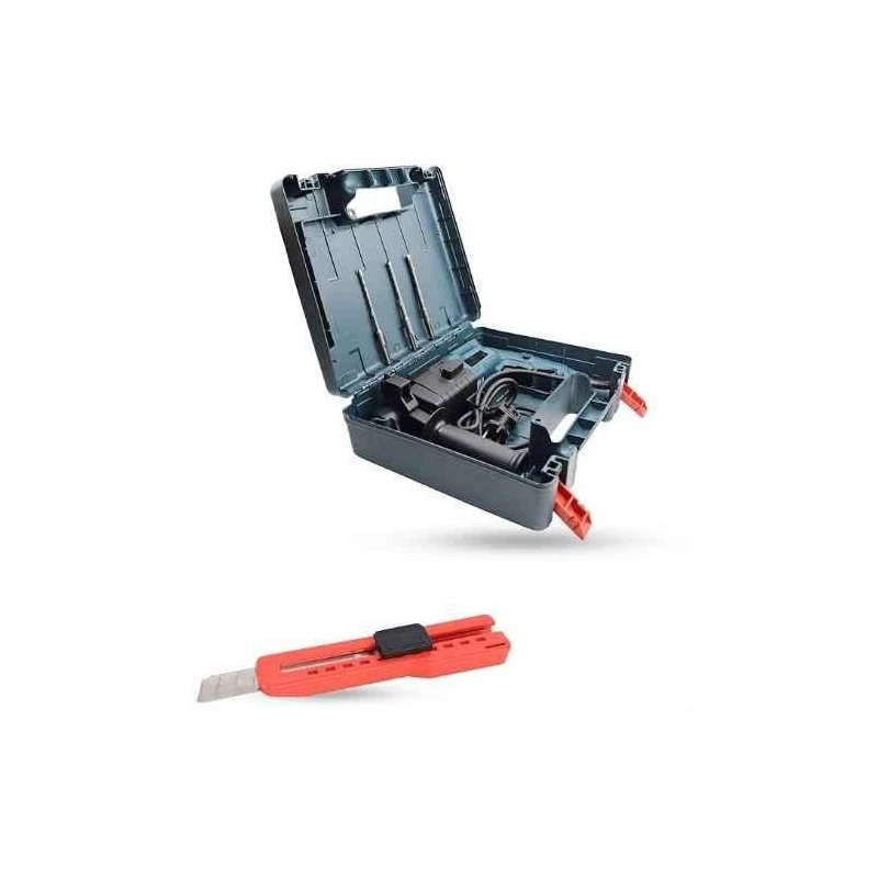 Hillgrove HGCM1194 750W Hammer Impact Drill Machine with 3 Bits & Utility Knife image-5