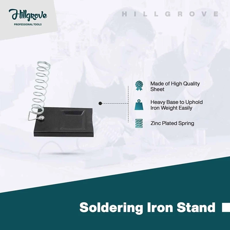 Hillgrove HGCM271M1 25W 10-in-1 Flat Tip Soldering Iron Tool Kits with Digital Multimeter image-1