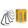 Hillgrove HGCM982 8-Piece Ring Hex Allen Key with 5-in-1 Screwdriver Set