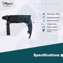 Hillgrove HGCM1184 750W Hammer Impact Drill Machine with 3 Bits & Gloves image-4