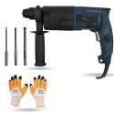 Hillgrove HGCM1184 750W Hammer Impact Drill Machine with 3 Bits & Gloves image-5