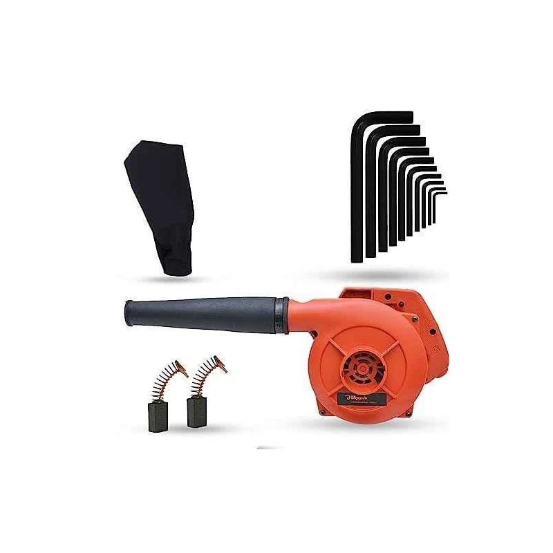 Hillgrove HGCM1066 800W Red Electric Air Blower with Carbon Brushes & 10-Piece Allen Key Set image-2