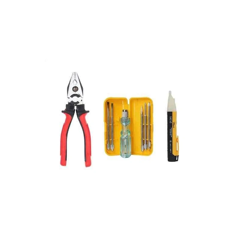 Hillgrove HGCM382M1 8-Inch Lineman Plier with Non-Contact Voltage Tester & 5-in-1 Screwdriver image-2