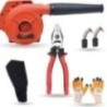 Hillgrove HGCM1127 800W Red Electric Air Blower with Carbon Brushes, Gloves & 8-Inch Plier