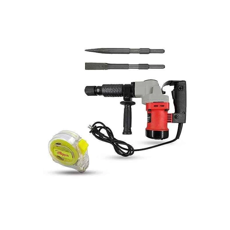Hillgrove HGCM1377 1200W Demolition Hammer Concrete Breaker with 2 Bits & Measuring Tape image-3