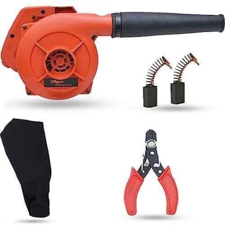 Hillgrove HGCM1078 800W Red Electric Air Blower with Carbon Brushes & Wire Cutter image-1