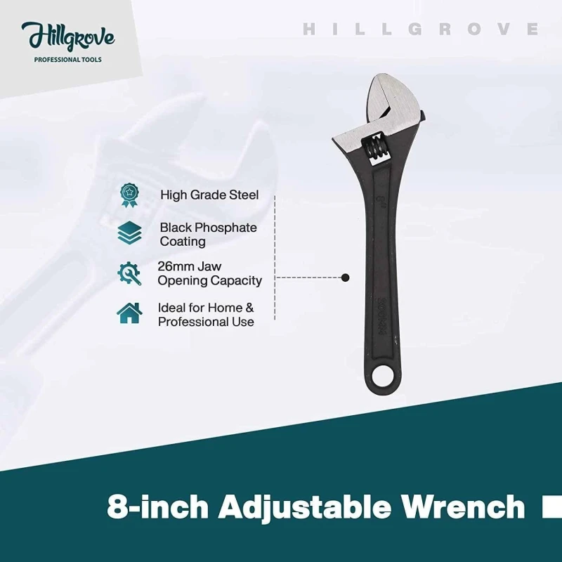 Hillgrove HGCM396M1 2-in-1 Multipurpose Screwdriver with 8-Inch Adjustable Wrench & Combination Plier image-5