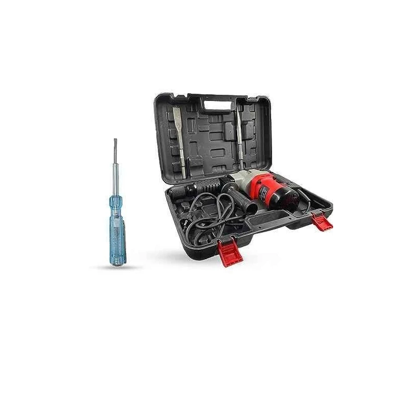 Hillgrove HGCM1396 1200W Demolition Hammer Concrete Breaker with 2 Bits & Line Tester image-6