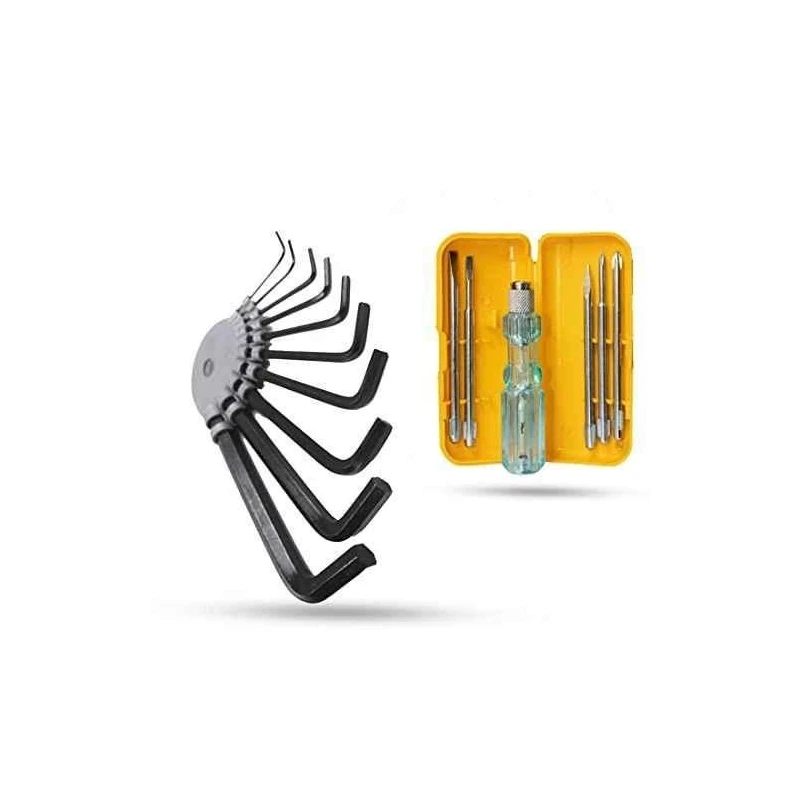 Hillgrove HGCM995 10-Piece Hex Allen Key Set with 5-in-1 Screwdriver image-3