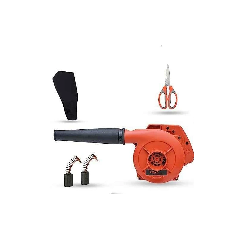 Hillgrove HGCM1067 800W Red Electric Air Blower with Carbon Brushes & Scissor image-1