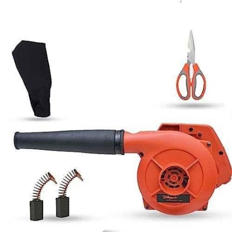 Hillgrove HGCM1067 800W Red Electric Air Blower with Carbon Brushes & Scissor image-1