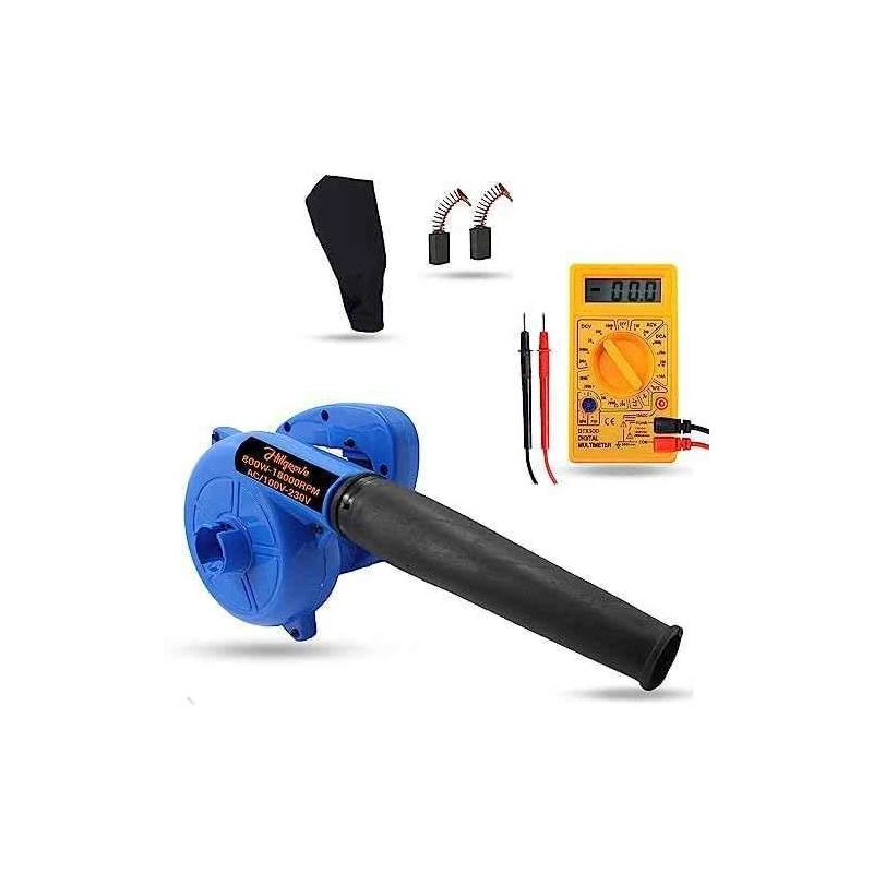 Hillgrove HGCM1029 800W Blue Electric Air Blower with Carbon Brushes & Multimeter image-2