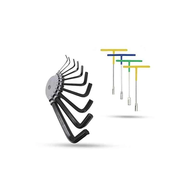 Hillgrove HGCM993 10-Piece Hex Allen Key Set with 4-Piece T-Spanner Set image-6