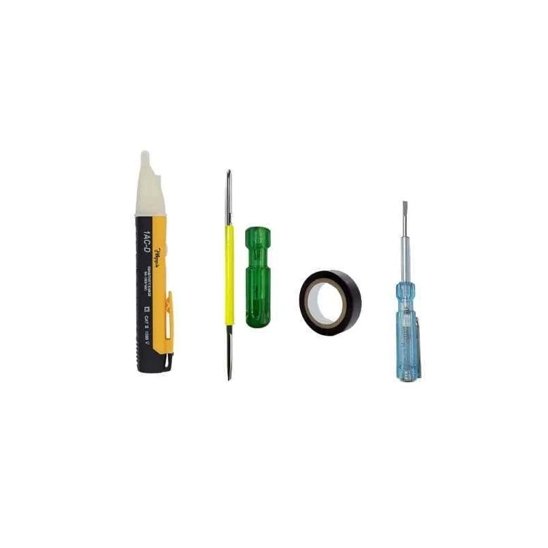 Hillgrove HGCM210M1 Electrical Non-Contact Voltage Tester Set with Electrical Tape Line Tester & 2-in-1 Screwdriver image-1