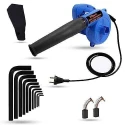 Hillgrove HGCM1026 800W Blue Electric Air Blower with Carbon Brushes & 10-Piece Allen Key Set image-2