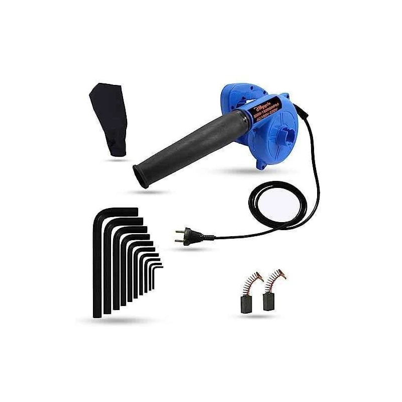 Hillgrove HGCM1026 800W Blue Electric Air Blower with Carbon Brushes & 10-Piece Allen Key Set image-2