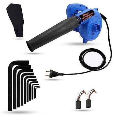 Hillgrove HGCM1026 800W Blue Electric Air Blower with Carbon Brushes & 10-Piece Allen Key Set image-2